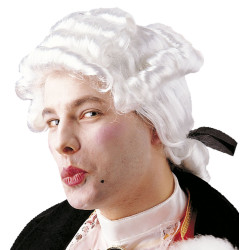 Paruka historická bílá Casanova